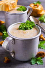 Soup with mushrooms