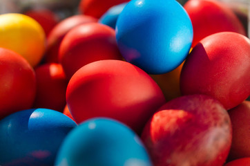 Colorful Easter eggs background