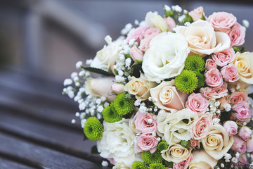 a bridal bouquet
