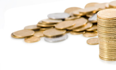 image of money on a white background close-up