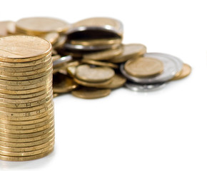 image of money on a white background close-up