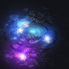Abstract Science Multicolor Background