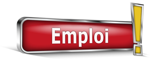 Emploi sur panneau rouge