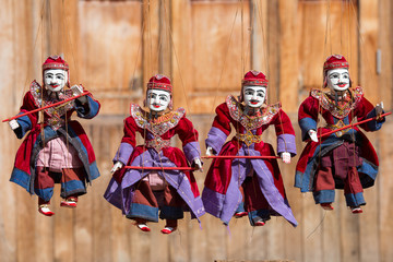 String Puppet Myanmar tradition dolls
