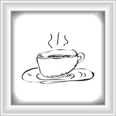 Simple doodle of a coffee cup
