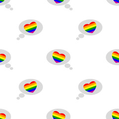 Seamless background with Gays icons for your design