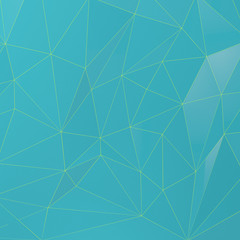 Low Poly Background turquoise