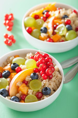 healthy breakfast quinoa with fruits berry nectarine blueberry g