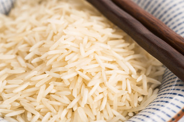 basmati rice in a bowl