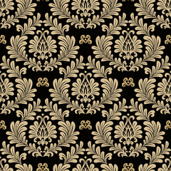 seamless pattern with damask ornament