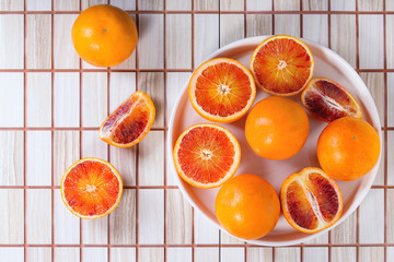 Blood orange fruit