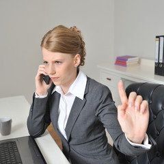 i am busy, wait a second woman