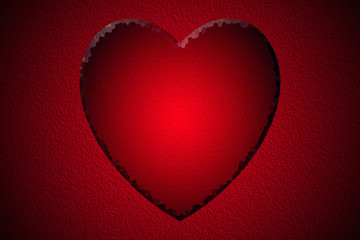 Obraz na płótnie Canvas Red lovely heart background.