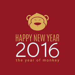 Fototapeta na wymiar happy monkey year