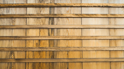 Wooden wall in Japanese style