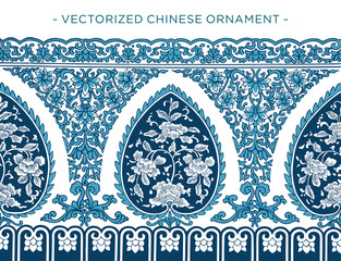 Vecorized Chinese ornament