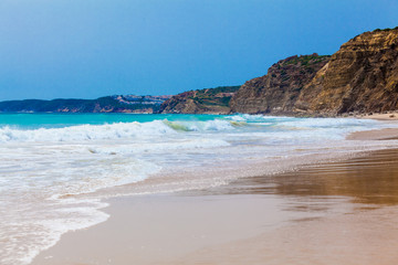 paradise beach.  beautiful sandy beach. coast beach