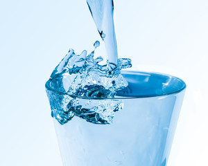 Glass of fresh water