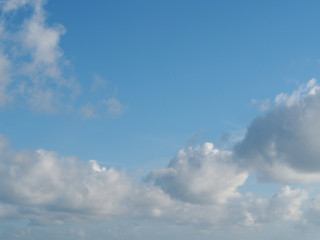 white cloud and blue sky