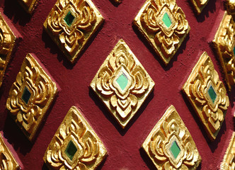 Kanok pattern beautiful golden