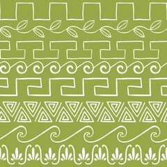 Seamless pattern with ancient greek ornaments