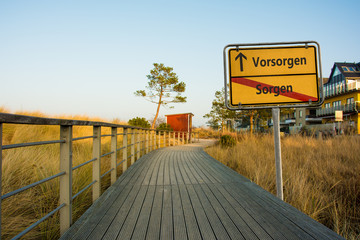 Schild 84 - Vorsorgen