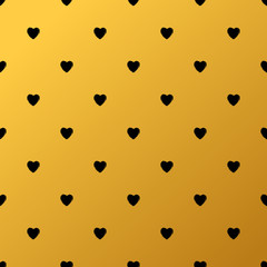Gold background - hearts