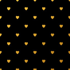 Gold background - hearts