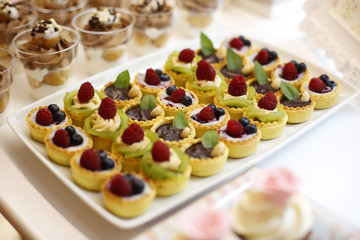 Close up with sweets