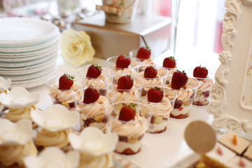 Close up with sweets