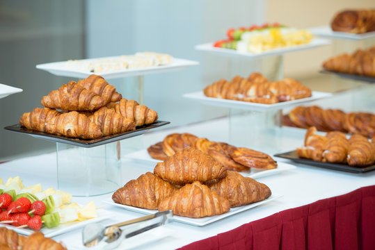 croissants in a bar