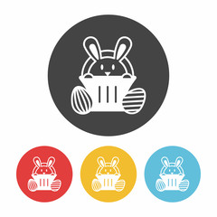 Easter bunny icon