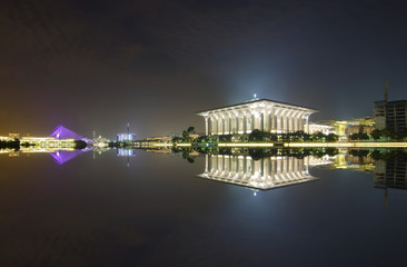 Night view at Masjid Tuanku Mizan Zainal Abidin, Putrajaya