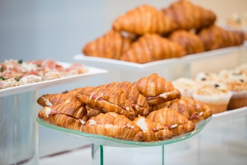 croissants in a bar