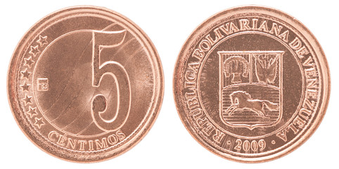 Venezuela centimos coin