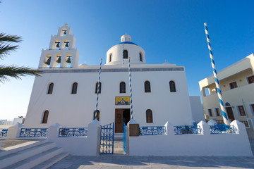 Main church on Santorini island