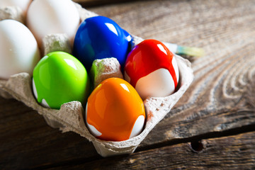 Colourful Easter eggs