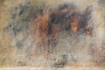 Texture of old rusty brushed metal - obrazy, fototapety, plakaty