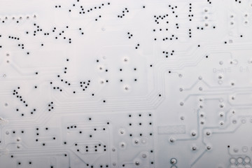 Microelectronics, white background chips concept