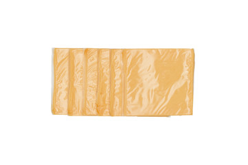 Slice cheese in package - Clipping path included.
