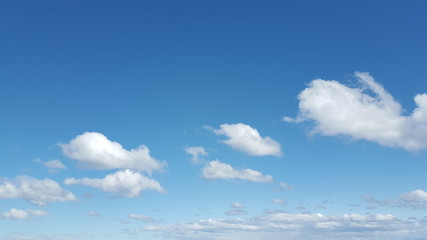 White cloud and blue sky at Antarctica