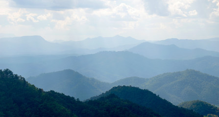 Fototapeta premium View Mountain in Samoeng , chiang mai thailand