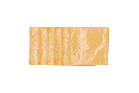 Slice Cheese In Package - Clipping Path Included.