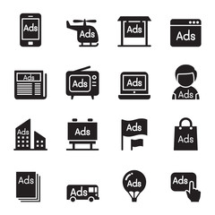 Advertisement icons