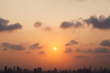 Sunset over The Town