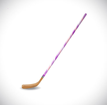 Hockey stick. Illustration 10 version.