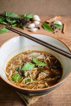 Noodle soup with Stewed pork