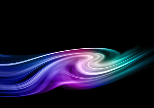 Magenta and blue spiral or swirl abstract background
