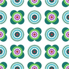 tolles Muster Ornament – endlose Textur – Kunst Verzierung Dekor Kachel – Blume Blüte – flower Power