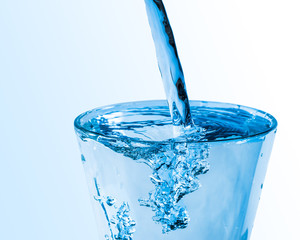 Glass of fresh water